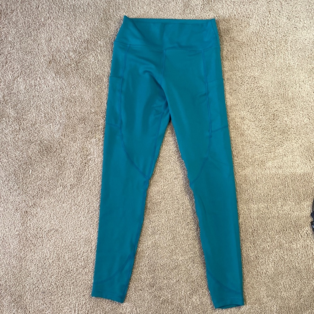 Curves n CombatBoots Emerald Green 7/8 Leggings Size M
